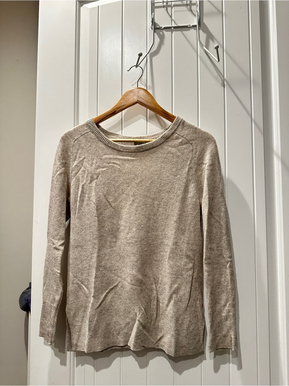 Beige 100% Cashmere Sweater